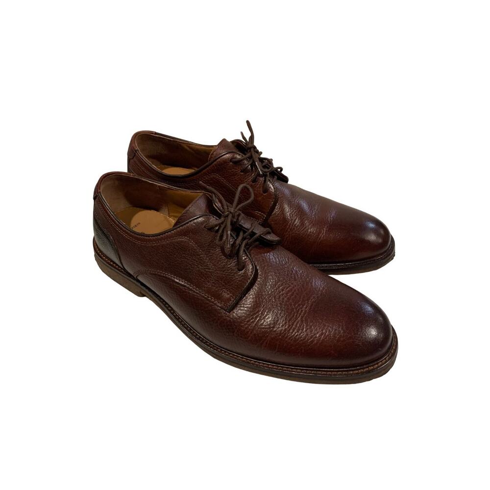Johnston & Murphy Mens Brown Oxfords Dress Shoes Size 12 Sheepskin Office Career